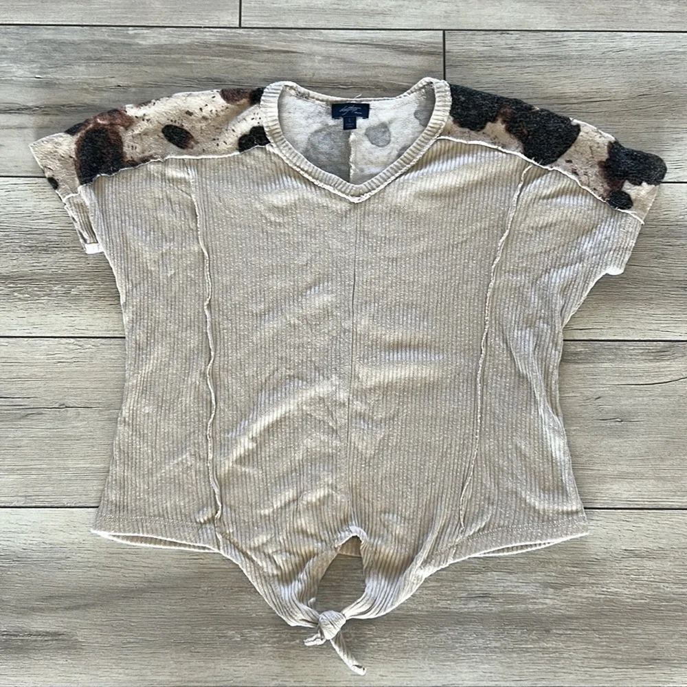 Daytrip YOUTH size large girls tie front shirt
